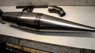 2 STROKE EXPANSION CHAMBER HOME FABRICATION PART 2 [upl. by Fortin]