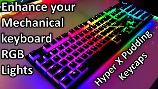 Hyper X Pudding Translucent Keycaps installation and review on Razer Keyboard [upl. by Idrahs]