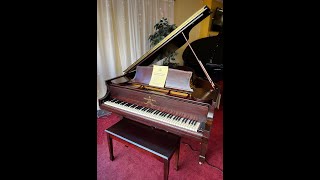 Steinway and Sons Model quotOquot 6 Mahogany Grand Piano [upl. by Three]