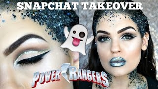 Power Rangers Inspired Makeup  LIVEGLAMCO Snapchat Takeover 320 [upl. by Tnert]