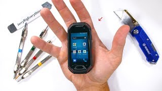 Worlds SMALLEST Rugged Smartphone  Durability Test [upl. by Erreit]