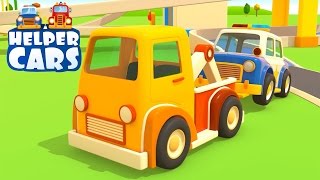 NUOVO Helper cars camion e macchine in una sfida ad alta velocità 🚗 cartoni animati per bambini [upl. by Hayouqes]