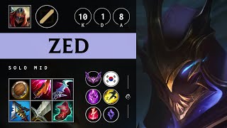 Zed Mid vs LeBlanc Unstoppable  KR Master Patch 1419 [upl. by Araminta536]