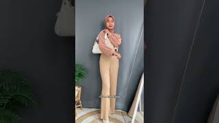 kulot knit shopee  pusatgrosirsolo shortvideo outfitideas ootdtunik ootdhijab [upl. by Bathesda356]