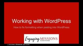 How to Fix Formatting When Pasting into WordPress [upl. by Ontine439]