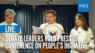 LIVE Senate leaders hold press conference on peoples initiative  January 29 [upl. by Cassondra11]