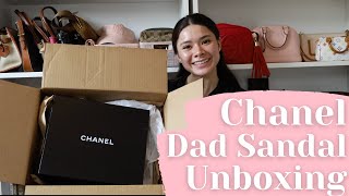 Chanel Dad Sandal Unboxing [upl. by Llehcnom]