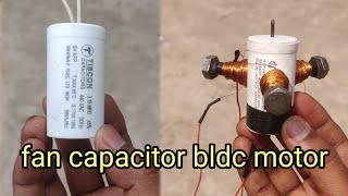 fan capacitor से बनाया BLDC motor  how to make bldc motor  how to make brushless motor diy motor [upl. by Ayaladnot]