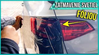 đźš™ Zatmavenie Svetiel FĂłliou   Audi A4 b8  Tuning [upl. by Ecyac]