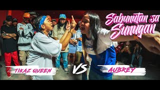 Sunugan  Aubrey vs Tikaz queen 1st round Sabunutan Femcee Tournament [upl. by Massingill383]