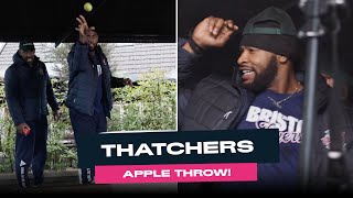 Bristol Flyers take on the Thatchers Cider Apple Throw 🍎 [upl. by Marchak]