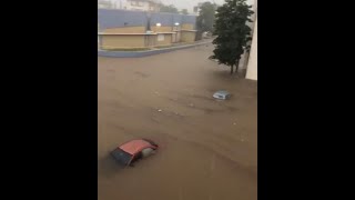 Inundaciones en el pueblo de Arecibo [upl. by Lamaj]