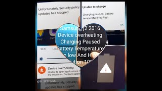 Samsung J2 6 Charging Paused Battery Temperature To High amp Low Device Overheating Solution 100 [upl. by Atsirc199]