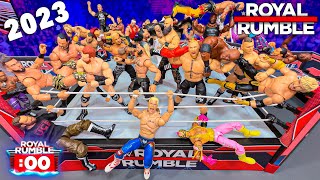 WWE Royal Rumble 2023 Action Figure Match [upl. by Kirst]