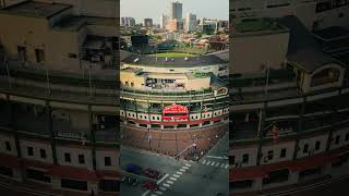 Drone view of Chicagos Wrigley Field [upl. by Kate]