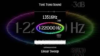 Short Hearing Test Sound 122000 Hz Linear Sweep frequency sound hz hearingtest lifehacks [upl. by Reh150]