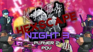 Kind of Easy Night 3 Strat Hard Mode TDS player 2 POV [upl. by Evets545]