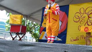 Ronald McDonalds Show in Childrens Festival  Part 2 [upl. by Nazar907]