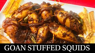 GOAN STUFFED SQUIDS RECIPE  STUFFED SQUIDS RECIPE BY NATASHA [upl. by Ynelram]