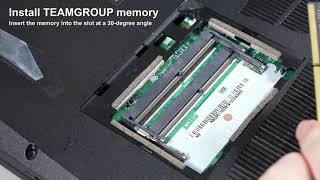 Short Guide Install LAPTOP DDR4 RAM  TEAMGROUP [upl. by Otrebron864]