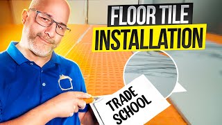 Work With Me Live How To Install Floor Tile [upl. by Vlada804]