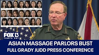 Asian massage parlors bust in Florida lands 21 women in jail [upl. by Adelheid]