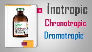 inotropic  chronotropic  dromotropic medication علم الأدوية [upl. by Hoseia180]