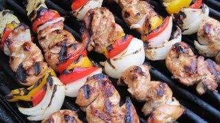 Summertime quotDynamitequot GRILLED CHICKEN KABOBS  How to make CHICKEN KABOBS recipe [upl. by Brietta]