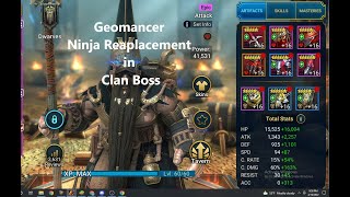 Geomancer the alt to ninja for clan boss [upl. by Bethesda]