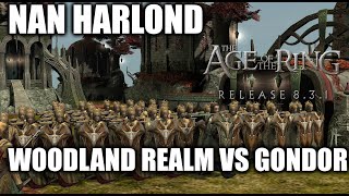 AotR 831 mod  How To Play Woodland Realm vs Gondor [upl. by Emirak]