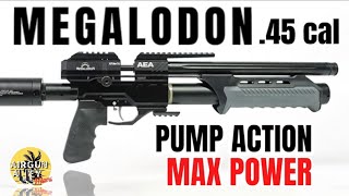 AEA MEGALODON 45 Cal • Pump Action MAX POWER [upl. by Sualokin668]