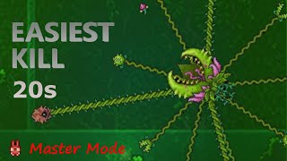 Easiest Plantera kill Master Mode [upl. by Essiralc]