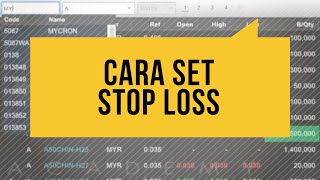 Cara Set STOP LOSS Menggunakan Platform RHB TradeSmart [upl. by Wrdna797]