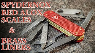 Red Alox Spydernox Custom Swiss Army Knife [upl. by Scotti]