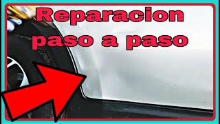 HOJALATERIA y PINTURA como REPARAR GOLPE CARRO [upl. by Airbmac]