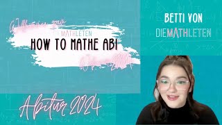 How to Mathe Abi 2024  Crashkurs  Mathematik Abitur Vorbereitung [upl. by Ellennaj657]