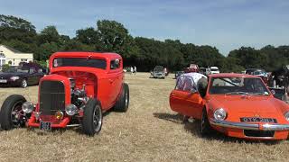 CLASSIC CAR SHOW The Lawn Rochford Essex BRITISH AMERICAN CUSTOM HOTROD VEHICLES TRUCKS 2562018 [upl. by Lester]