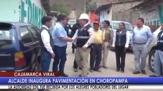 Alcalde Inaugura pavimentación en Choropampa Cajamarca [upl. by Atikahs]