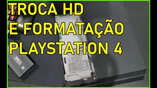 TROCA DE HD PS4  FORMATANDO E REINSTALANDO SISTEMA PS4 2022 [upl. by Llednahc]