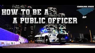 How To Be A Public Officer On Carolina State RP [upl. by Cormick158]