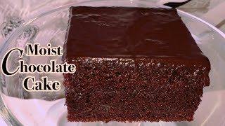 Homemade Moist Chocolate Cake Recipe  How to make Moist Chocolate Cake [upl. by Enileuqaj]