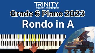 TRINITY Grade 6 Piano 2023  Rondo in A Mysliveček [upl. by Eniamirt487]