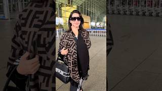 norafatehi spotted at airport😍❤️mumbai bollywood trending shorts viralshort youtubeshorts [upl. by Dnalrah]