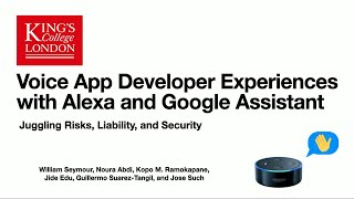 USENIX Security 24  Voice App Developer Experiences with Alexa and Google Assistant Juggling [upl. by Eatnod113]