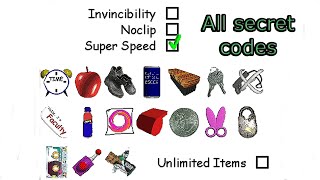 All secret codes in Baldis Basics Classic Remastered [upl. by Aecila]