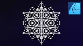 How to Draw the Star Tetrahedron in Affinity Designer [upl. by Maunsell314]