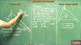 ORTOCENTRO PROBLEMA RESUELTO DE PUNTOS NOTABLES EN UN TRIANGULO [upl. by Razal647]
