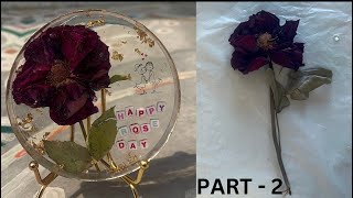 How to Preserve Roses in Resin  Preserving Real Flowers in Resin Tutorial  Resin Art Resin Crafts [upl. by Yarrum]