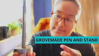 Grovemade Titanium Pen amp Stand  UnboxingReview [upl. by Chien]