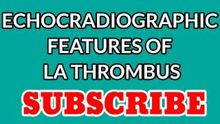 Echocardiographic Features Of Left Atrial Thrombus  Rheumatic Heart Disease  Mitral Stenosis [upl. by Terrance]